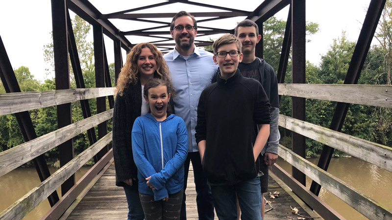 Josh and Emily Hanson have three children, Alice (10), Caleb (12), and Wesley (15).