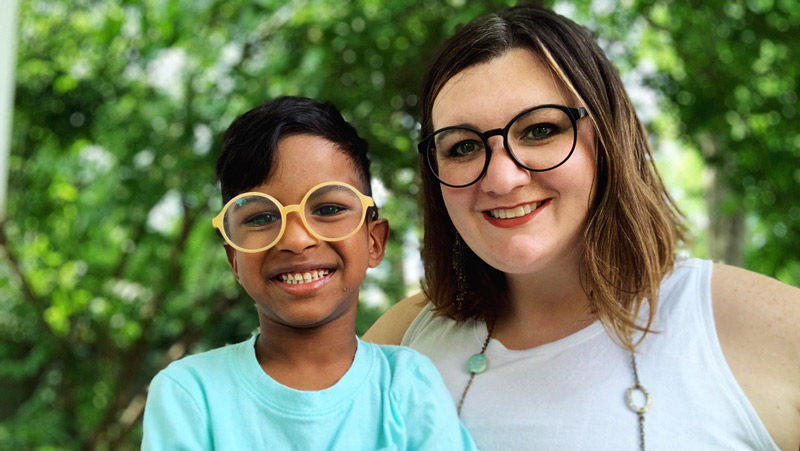 Rachel Walter and her son Ezekiel