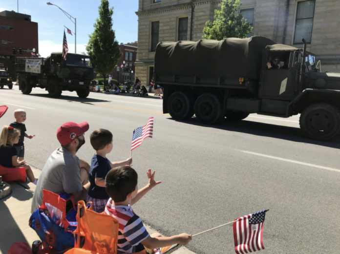 A family celebrates Memorial Day