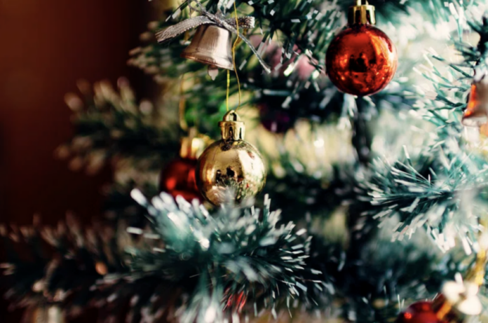 Christmas tree and ornaments