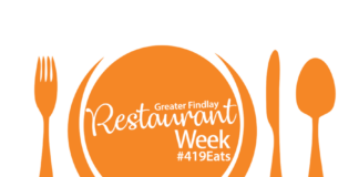greater Findlay restaurant week with its social media handle.