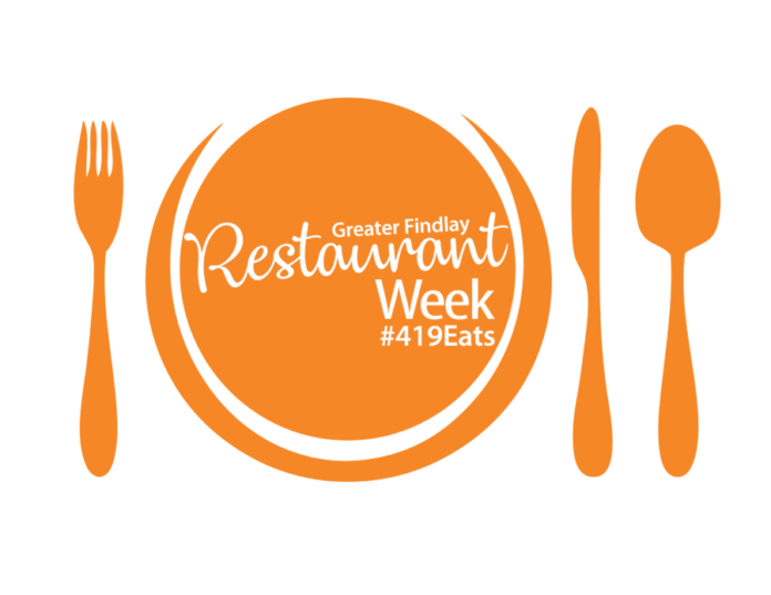 greater Findlay restaurant week with its social media handle.