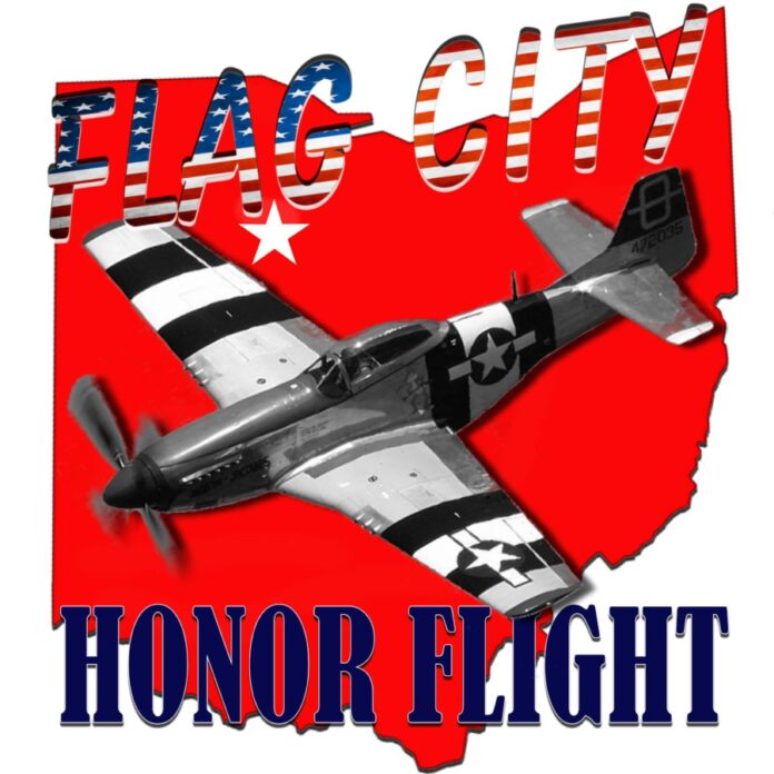 Plane overtop OH with Flag city marked on OH.